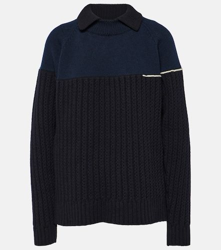 Pullover in lana con collo doppio - Victoria Beckham - Modalova
