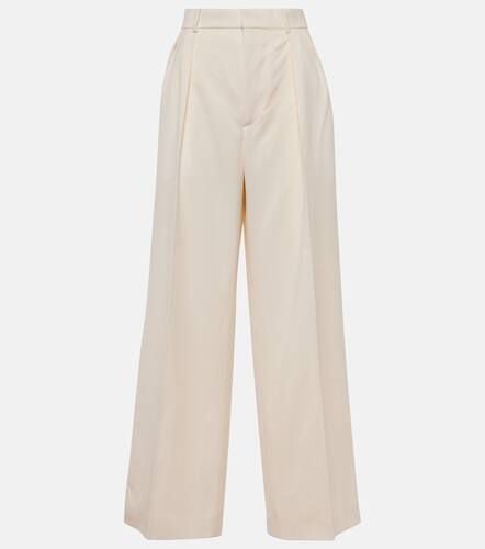 High-rise wool wide-leg pants - Wardrobe.NYC - Modalova