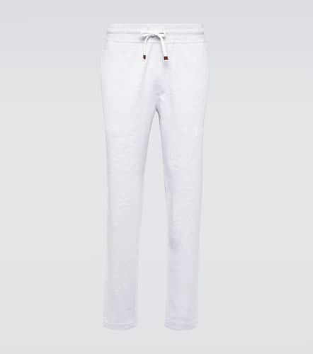 Cotton-blend sweatpants - Brunello Cucinelli - Modalova