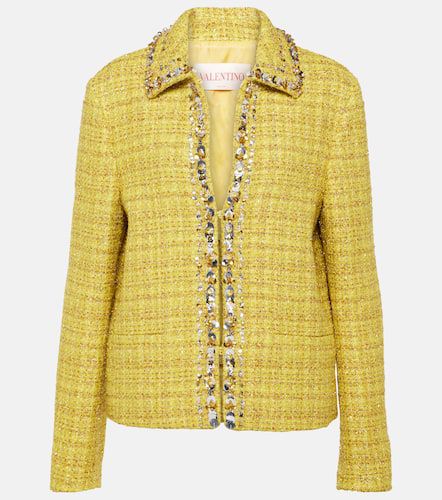 Valentino Embellished tweed jacket - Valentino - Modalova