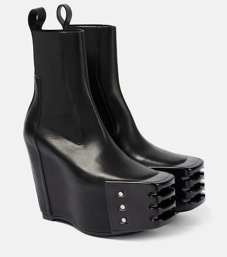 Porterville leather wedge chelsea boots - Rick Owens - Modalova