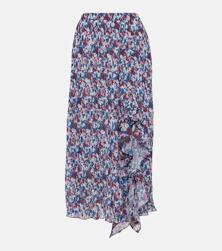 Gonna lunga in satin con cut-out - Ganni - Modalova