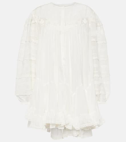 Vestido corto Gyliane de algodón y seda - Isabel Marant - Modalova