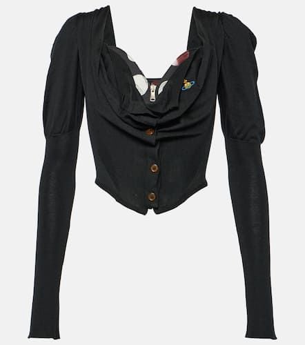 Puff-shoulder wool and silk top - Vivienne Westwood - Modalova