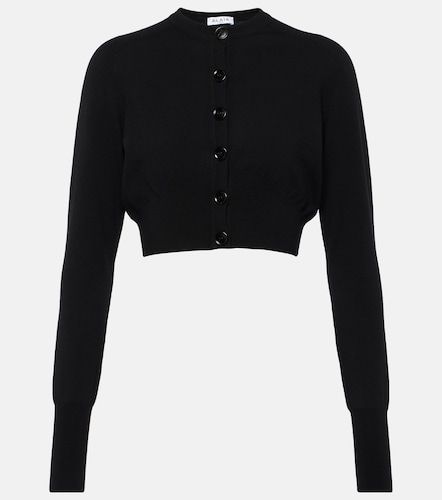 Alaia Cropped wool-blend cardigan - Alaia - Modalova