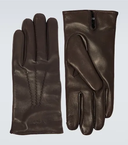 Cashmere-lined leather gloves - Giorgio Armani - Modalova
