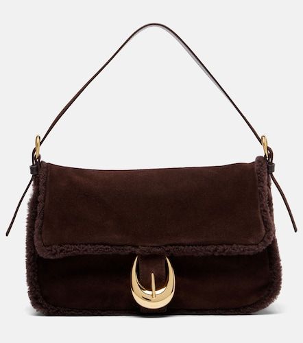 Borsa a spalla Harlow Medium in suede - Staud - Modalova