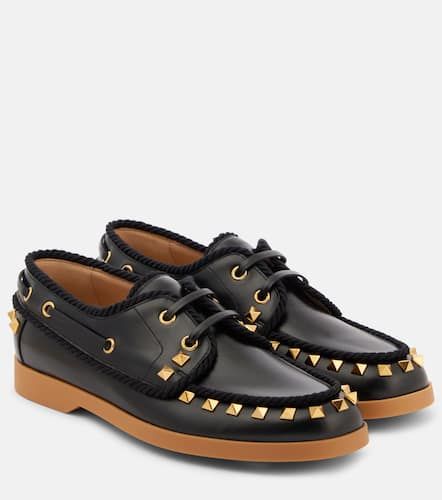 Palm Avenue leather boat shoes - Valentino Garavani - Modalova