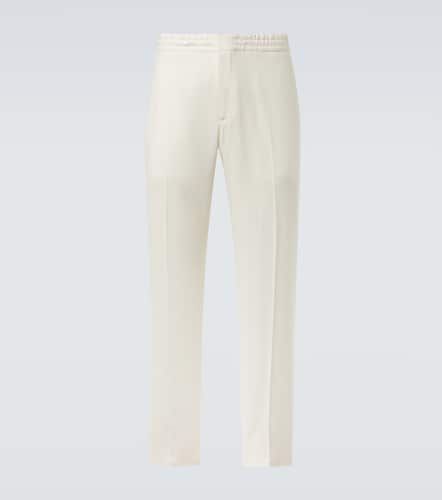 Zegna Linen straight pants - Zegna - Modalova