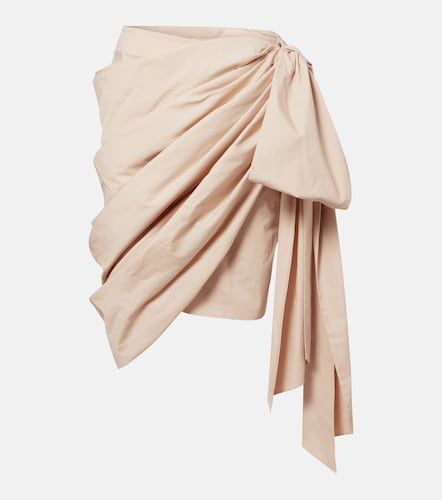 Chloé Falda midi de popelín de algodón con lazo - Chloe - Modalova