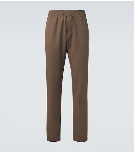 Pantalones rectos de algodón y lino - Sunspel - Modalova