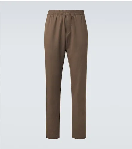 Pantalones rectos de algodón y lino - Sunspel - Modalova