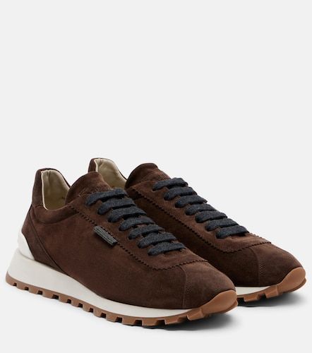 Monili suede sneakers - Brunello Cucinelli - Modalova