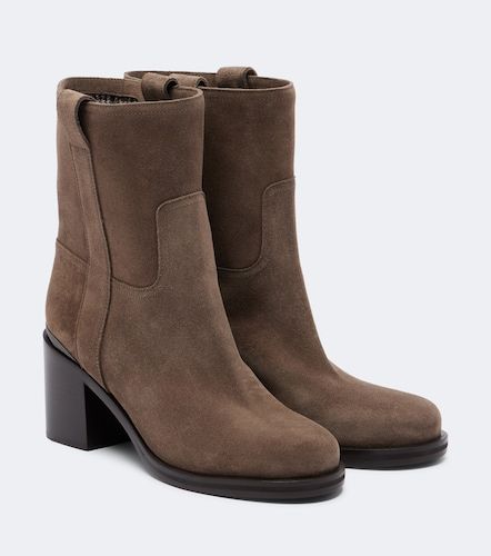 Monili suede ankle boots - Brunello Cucinelli - Modalova