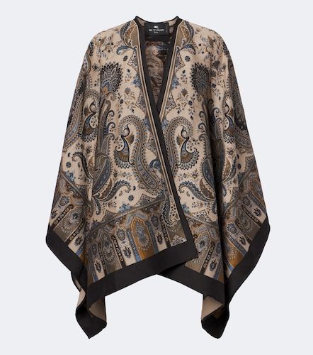 Paisley jacquard wool-blend shawl - Etro - Modalova