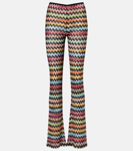 Pantaloni flared in lamé a zig zag - Missoni - Modalova