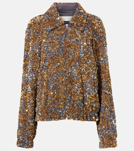 Sequined blouson jacket - Dries Van Noten - Modalova