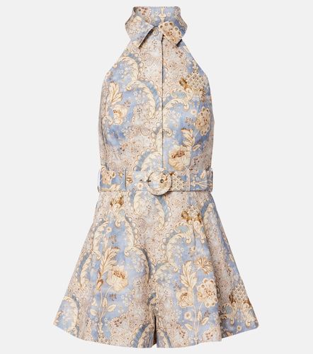 Daylight printed linen romper - Zimmermann - Modalova