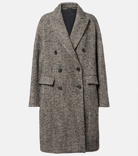 Herringbone wool-blend coat - Brunello Cucinelli - Modalova