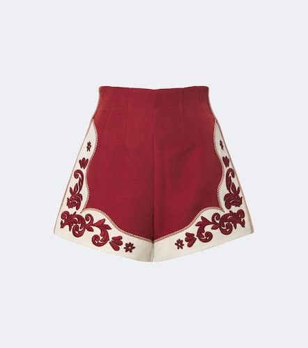 Duke embroidered wool-blend shorts - Alemais - Modalova