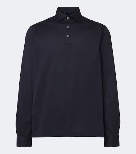 Cotton jersey polo shirt - Thom Sweeney - Modalova