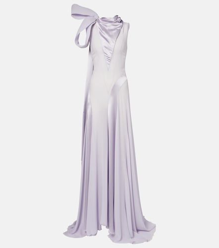 McQueen Robe aus Seide mit Satin - McQueen - Modalova