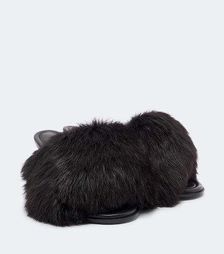Cherry shearling mules - Bottega Veneta - Modalova