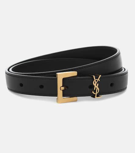 Cassandre slim leather belt - Saint Laurent - Modalova