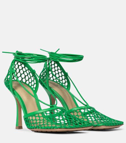 Stretch leather-trimmed mesh pumps - Bottega Veneta - Modalova