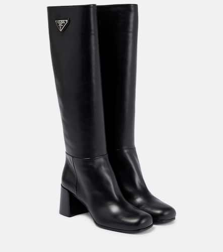 Prada Leather knee-high boots - Prada - Modalova