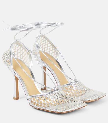 Stretch leather-trimmed mesh pumps - Bottega Veneta - Modalova