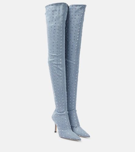 Holly Mama denim over-the-knee boots - Paris Texas - Modalova