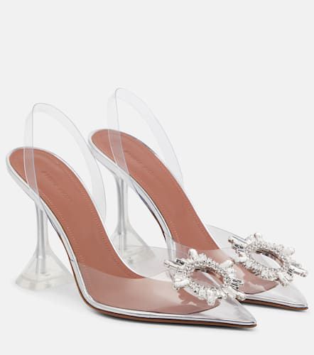 Begum embellished PVC slingback pumps - Amina Muaddi - Modalova