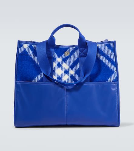 Burberry Shopper in lana a quadri - Burberry - Modalova