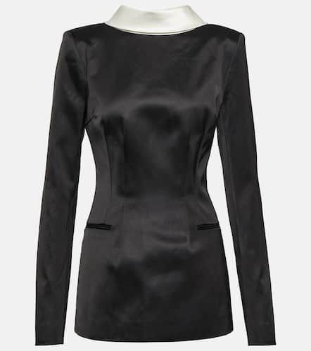 Reverse cotton-blend blazer dress - LaQuan Smith - Modalova
