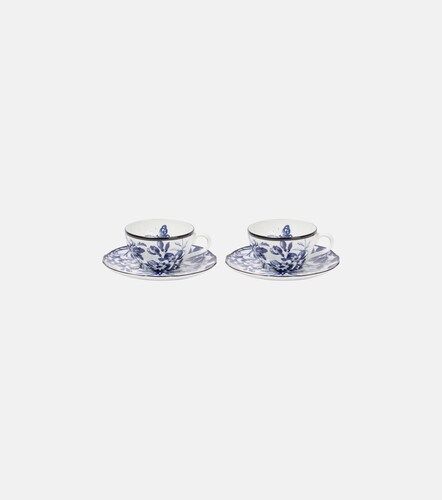 Set di 2 tazze da tè e piattini Herbarium - Gucci - Modalova