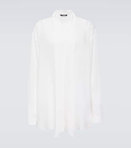 Oversized silk crÃªpe de chine shirt - Dolce&Gabbana - Modalova