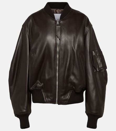 Anja leather bomber jacket - The Attico - Modalova