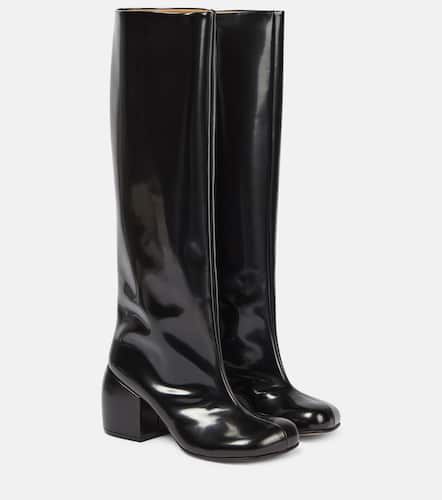 Leather knee-high boots - Dries Van Noten - Modalova