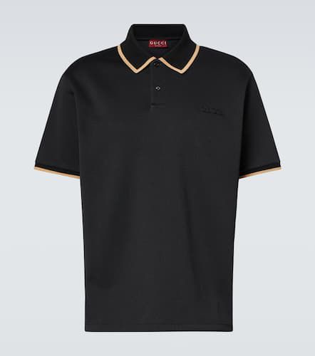 Embroidered piquÃ© polo shirt - Gucci - Modalova