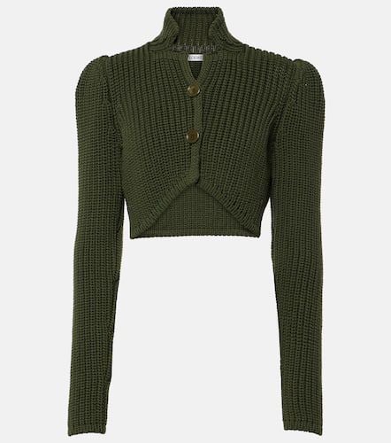 Loewe Cropped ribbed-knit cardigan - Loewe - Modalova