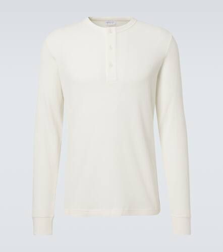 Sunspel Cotton Henley shirt - Sunspel - Modalova