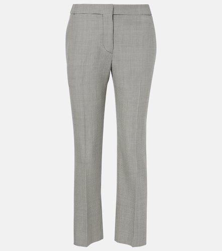 High-rise wool straight pants - Alexander McQueen - Modalova