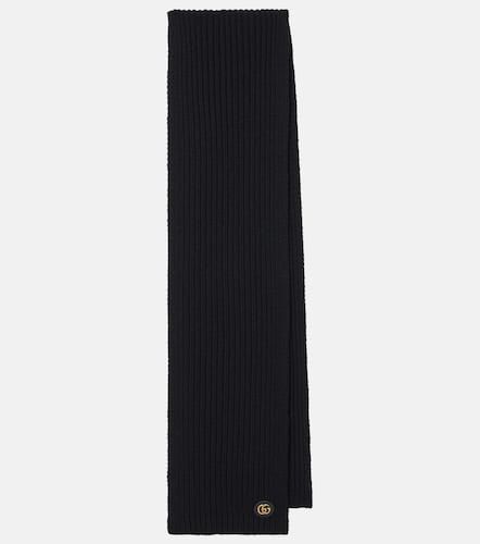 Ribbed-knit wool and cashmere scarf - Gucci - Modalova