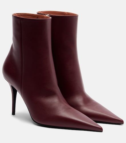Botines Barbara 90 de piel - Amina Muaddi - Modalova