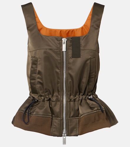 Sacai Tank top tecnico con zip - Sacai - Modalova