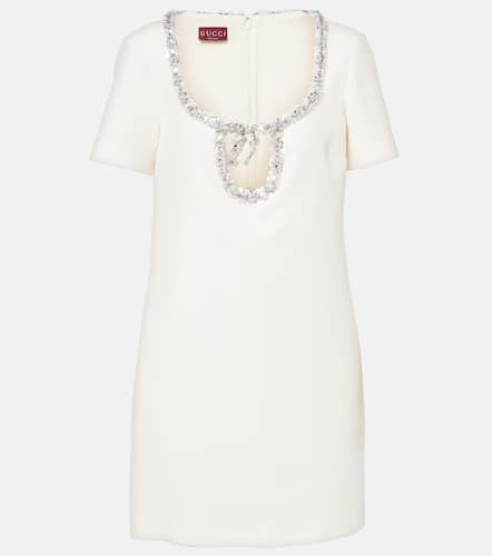 Verziertes Minikleid aus Seide und Wolle - Gucci - Modalova