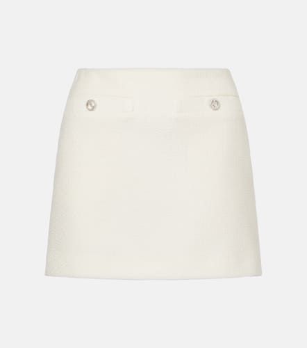 Interlocking G wool-blend bouclÃ© miniskirt - Gucci - Modalova