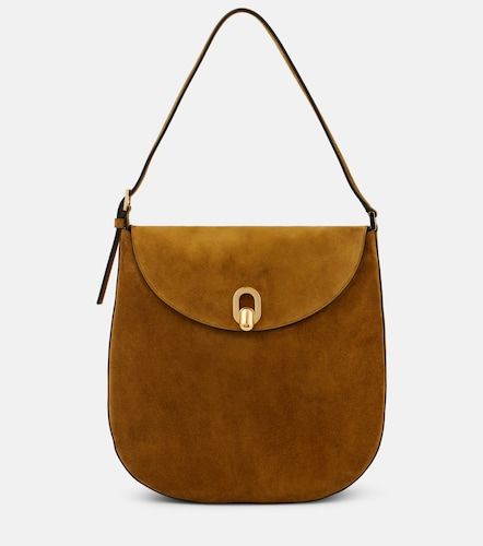 Borsa a spalla Tondo Large in suede - Savette - Modalova