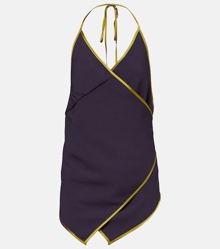 Top envolvente de crepé de satén - Dries Van Noten - Modalova